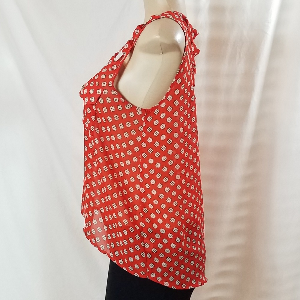 B_envied Orange Lattice Back Tank - Picture 4 of 6